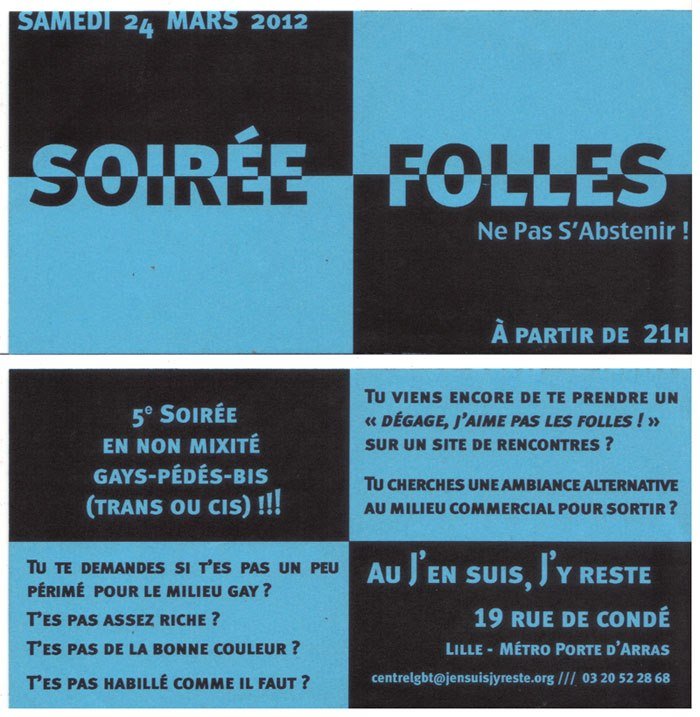 Scan flyer soirée en 2012